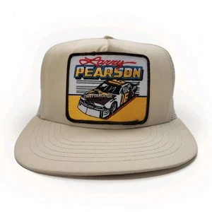 Vintage Larry Pearson Chattanooga Chew Hat Nascar Big Patch Snapback Trucker Cap - Bild 1 von 8