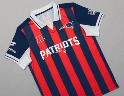 New England Patriots Fanatics NFL Football x Football Collared Fan Top - Medium - Image 1 of 2
