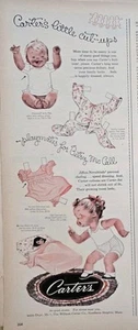 1952 Carter's little girl playmates for Betsy McCall underwear pajamas ad  - Picture 1 of 1