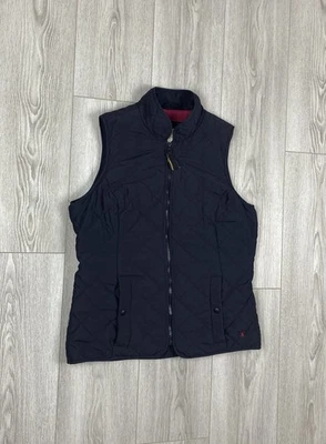 JOULES Womens Quilted Vest  Navy Blue Polyester Size M, US8 - Image 1 of 4