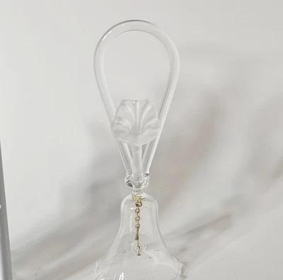 Lote de 3 enfeites de árvore de sino de cristal e 1 anjo Mikasa  - Imagem 1 de 4