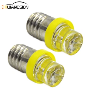 Red Yellow Blue Green White 6V 12V E10 1447 style Screw Led Indicator Bulb Light - Picture 1 of 16