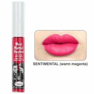 THE BALM COSMETICS MEET MATT(E) HUGHES LIQUID LIPSTICK SENTIMENTAL WARM MAGENTA - Image 1 of 4
