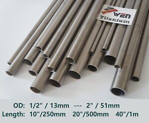 Grade 9 Titanium Tubes ( OD 13mm -- 57mm ) Ti Pipe 3al-2.5v Exhaust Round Tubing