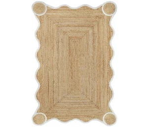 Rug Runner Jute Braided Rectangle 100% Natural Jute Handmade Rustic look Carpet - Picture 1 of 8