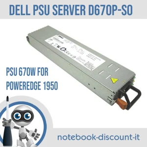 Dell PowerEdge 1950 Netzteil 670W Server MODELL: D670P-S0 DPS-670CB A P/N: OHY105 - Bild 1 von 1