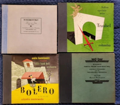 LOT of 4 Set Of 78 rpm 12" Classical and Opera Music RCA/ Columbia Label US 9LPs - Image 1 of 4