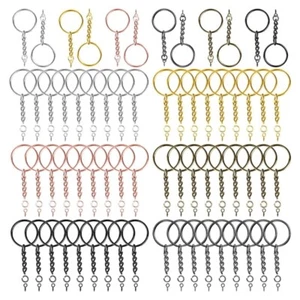 25mm Mixed 6 Colors 100Pcs Keyrings Split Bulk Keyrings Open Rings for Car - Picture 1 of 8