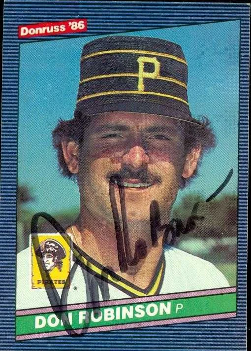 Don Robinson autographed Baseball Card (Pittsburgh Pirates) 1986 Donruss #357 - Image 1 of 1