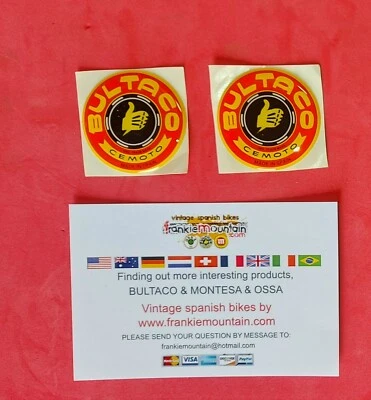 Insignia emblema bultaco tanque de gasolina 57m bultaco sherpa alpina perseguig emblema frontera Foto 1 de 3
