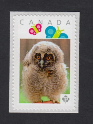 OWLET, CORUJA = Selo postal fotográfico MNH Canadá 2015 [p15/31ow4/4] - Imagem 1 de 2