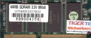 Winbond UTN0053327B32 PC100 64MB SDRAM 100MHz SODIMM SD RAM Arbeitsspeicher*lr23 - Bild 1 von 2