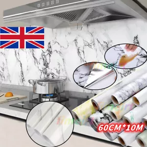 10m Self Adhesive Kitchen Stickers Worktop Covering Vinyl Wrap Cupboard Door^^ - Picture 1 of 22