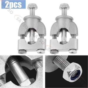 Motorcycle Handlebar Risers Mount Clamps 22mm 7/8" for Motorcycle Dirt Bike ATV - Foto 1 di 11
