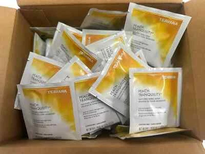 STARBUCKS Teavana Peach Tranquility 100 Sachet Tea Bags Best By 5/10/2025 Rare