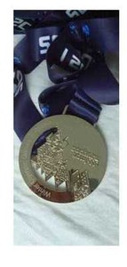Sochi 2014 Olympic 'Silver' Medal + Silk Ribbon & Display Stand/Pouch  !!!