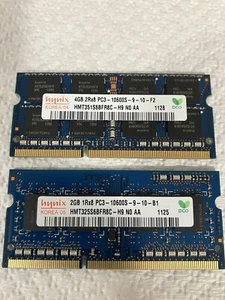 Hynix 6 gb. (total) PC-3 10600S So-Dimm DDR3 memory modules - Picture 1 of 3