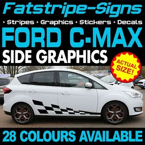 passend für Ford C-Max GRAFIKSTREIFEN AUFKLEBER AUFKLEBER AUTO ZETEC TITAN X 1.6 2.0 - Bild 1 von 2