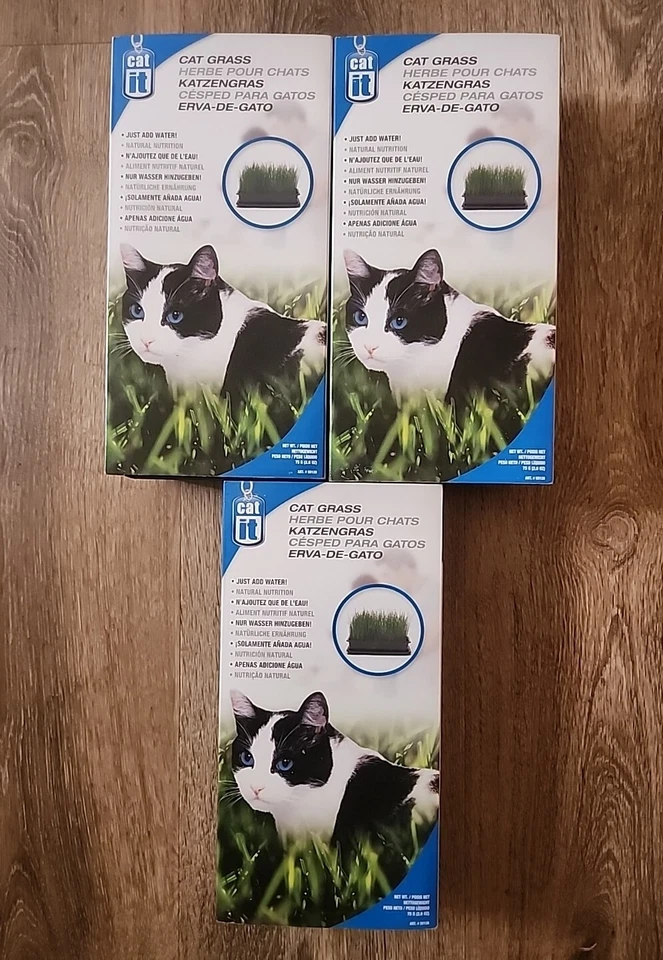 3 LOT OF CATIT CAT GRASS - 75 G (2.6 OZ) BRAND NEW  - Image 1 of 4