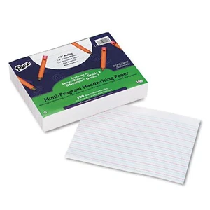 Pacon 2421 Multi-Program Handwriting Paper 1/2-Inch Long Rule 10-1/2 x 8 White - Picture 1 of 1