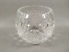Small Royal Doulton Cut Glass Crystal Round Globe Ball  Bowl Vase 