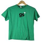 Girl Scouts Girls Logo Official T Shirt Green Size 10 Medium Short Sleeve Crew