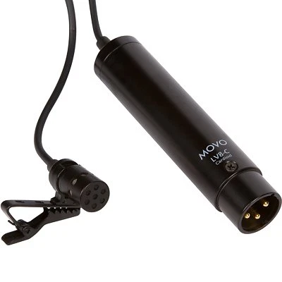 Movo LV8-C XLR Lavalier Lapel Cardioid Microphone w. Phantom Power & Windscreen - Image 1 of 4
