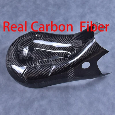 Cubierta protectora térmica de escape brillante 100 % fibra de carbono real para Ducati 1199 Panigale Foto 1 de 4