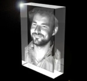 Photo Flat Vertical Optical Crystal Tower Display - Picture 1 of 1
