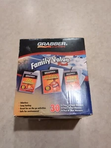Grabber Warmers Family Value Pack Toe Body Hand 10 Each 12 + Hours Sealed Box - Picture 1 of 6