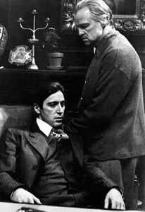 Póster El Padrino, Don Vito y Michael Corleone, padre e hijo, mafia italiana - Imagen 1 de 5