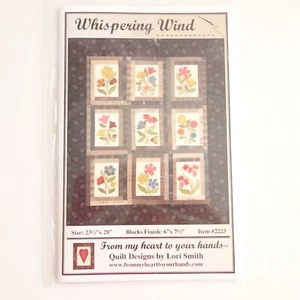 Lori Smith Whispering Wind Block Quilt Pattern Wall Hanging #2223 - Picture 1 of 4