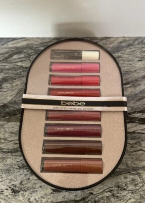Bebe Ultimate Lip 8 piezas lápiz labial brillo plumper colección conjunto de regalo Foto 1 de 3