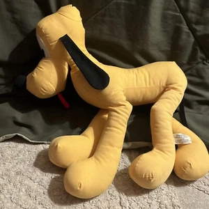 Disneyland Walt Disney World Pluto Plush Stuffed 15” Sitting Dog Vintage - Picture 1 of 12