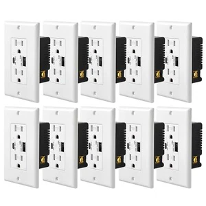 Toma de pared USB tipo C de 5,8 amperios TR chip inteligente carga de alta velocidad para iPhone × 10 - Imagen 1 de 12