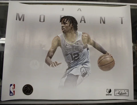 2020-21 Panini Authentic Ja Morant Exclusive Promo Poster 24x18 Grizzlies Cover