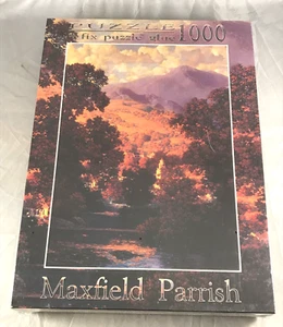 1998 MAXFIELD PARRISH 1000 Pieces PUZZLE FACTORY SEALED SUNLIT VALLEY FINK & CO - Picture 1 of 5