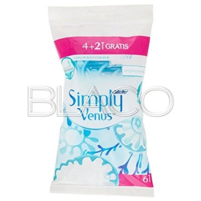 GILLETTE VENUS RASOIO SIMPLY 2 EPILAZIONE DONNA - 6 PZ