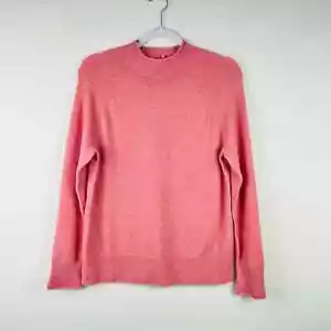 NUOVO J. Maglione Crew Light Rosa Finto Collo Alpaca Merino Taglia Small - Foto 1 di 7