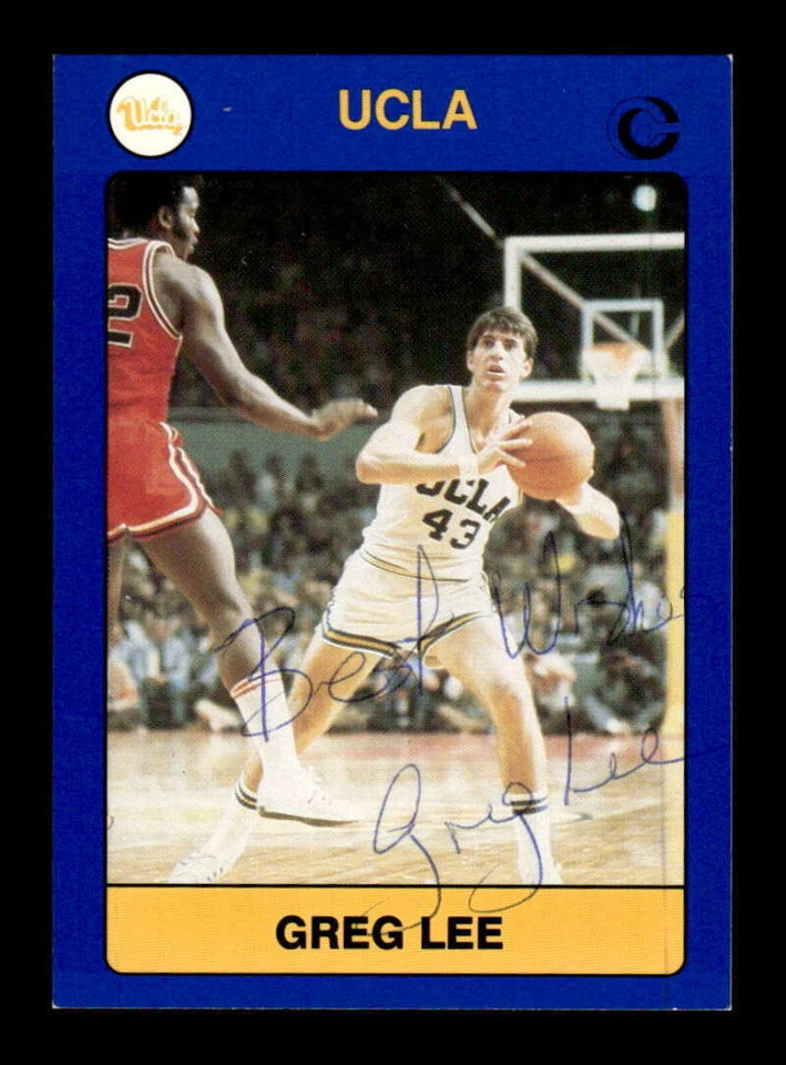 1991 Collegiate Collection ULCA 19 Greg Lee 02 signed auto autograph  - Image 1 of 2