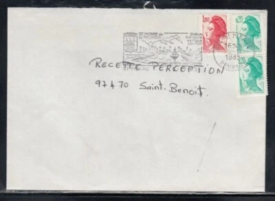 REUNION Commercial Cover St. Pierre to St. Benoît 4-2-1983 Cancel - Image 1 of 2