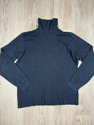 H&M 男式基本款黑色长袖修身高领 L 码袖口 — 第 1/4 张图片