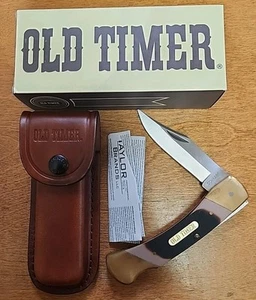 Schrade Old Timer 7OT Lock Back with Leather Sheath - New in Box! - Picture 1 of 8
