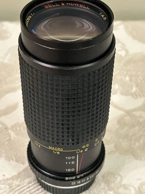 Vintage Bell & Howell QMC-1A 80-200mm F4.5 Macro Camera Lens Manual Focus Japan - Image 1 of 4
