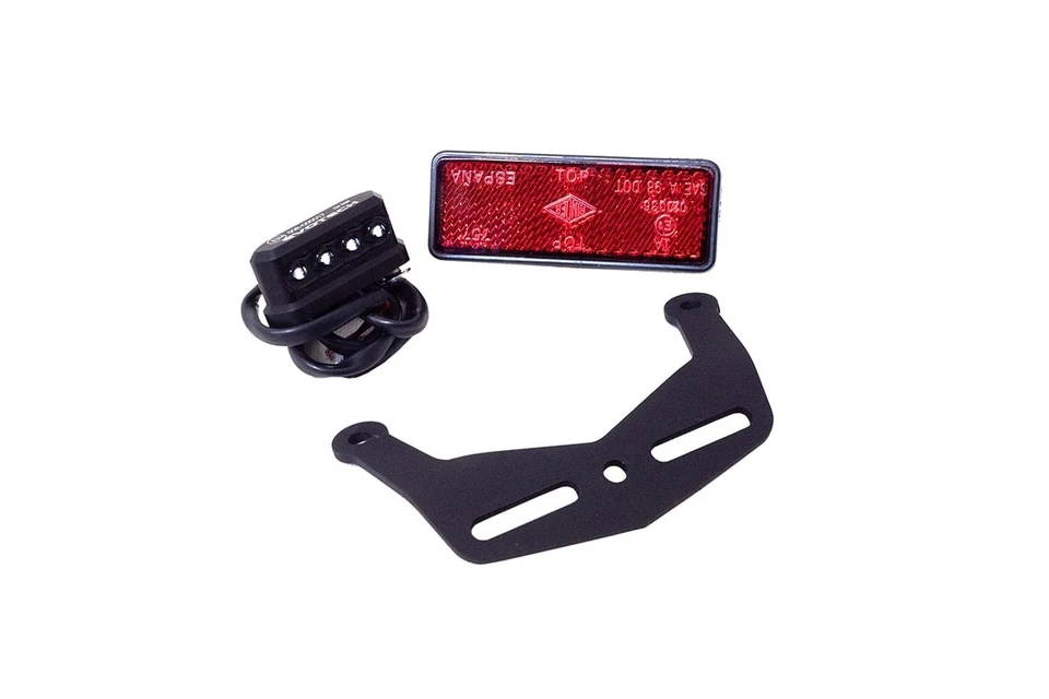 KIT LUCE TARGA + SUPORTE + CATADIOTTRO EVOTECH PARA DUCATI MONSTER S4 2001-2006 - Imagem 1 de 1