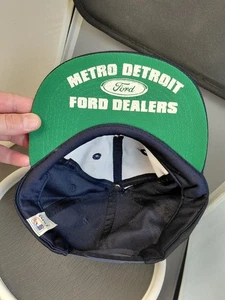 Vintage Detroit Tigers Mütze Metro Detroit Ford Händler Promo Druckknopflasche EUC Zwillinge - Bild 1 von 11