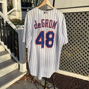 Authentic Nike New York Mets Jacob Degrom Trikot Herren Large MLB Nadelstreifen genäht - Bild 1 von 8
