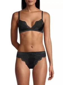 $365 Dolce & Gabbana Silk & Lace Soft Cup Elegant Black Lace Bra Size Small NWT - Picture 1 of 18