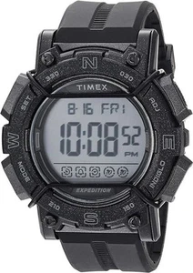 Timex Expedition Men's TW4B18100 Digital CAT 47mm Black Resin Strap Watch - Picture 1 of 1