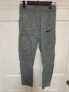 Boys Nike Dri Fit Gray Pants With Side Pockets And Elastic Waist Size Medium EUC - Picture 1 of 8
